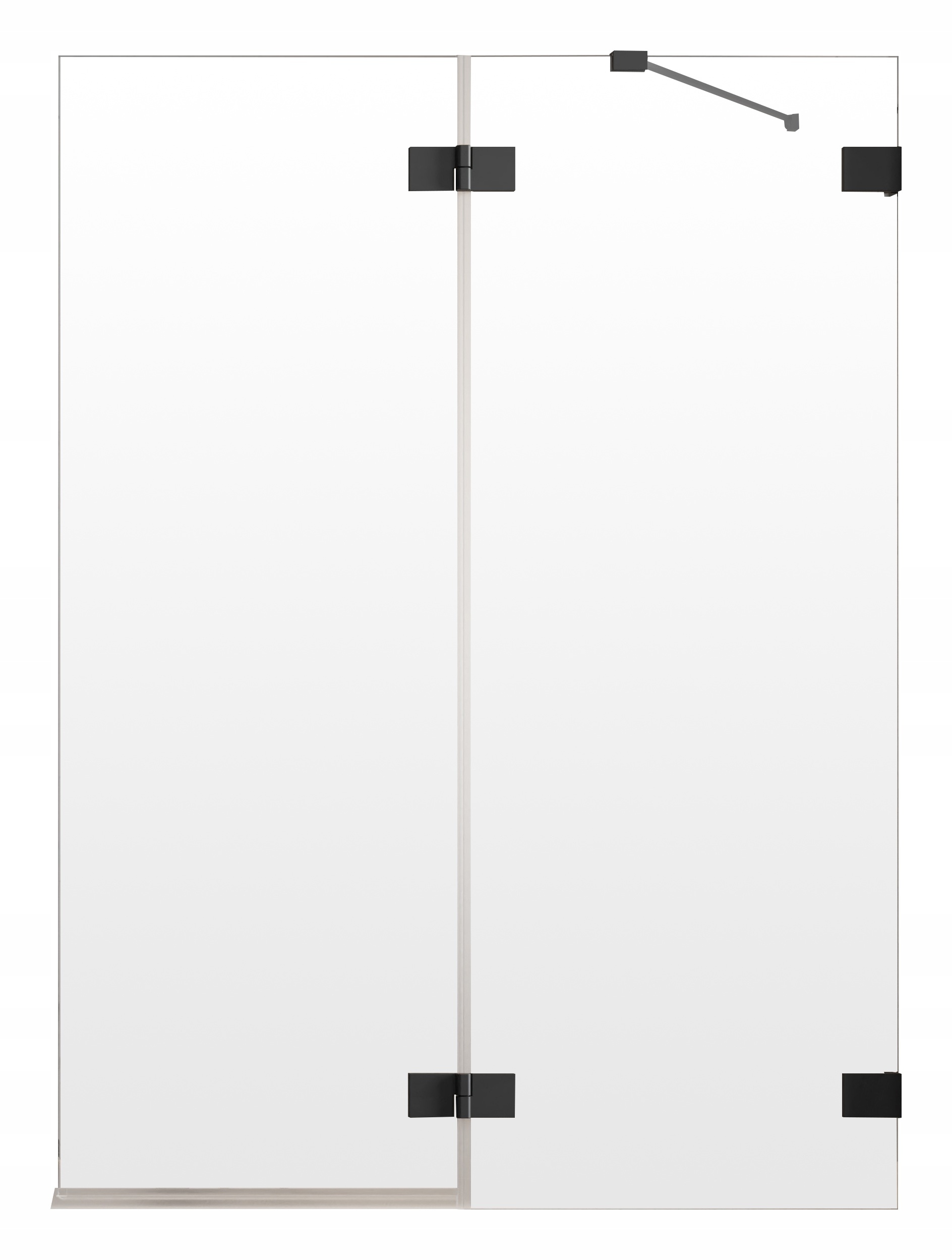 Vaňová zástena - Essenza PRO PND II 100x150 RADAWAY BLACK P Screening