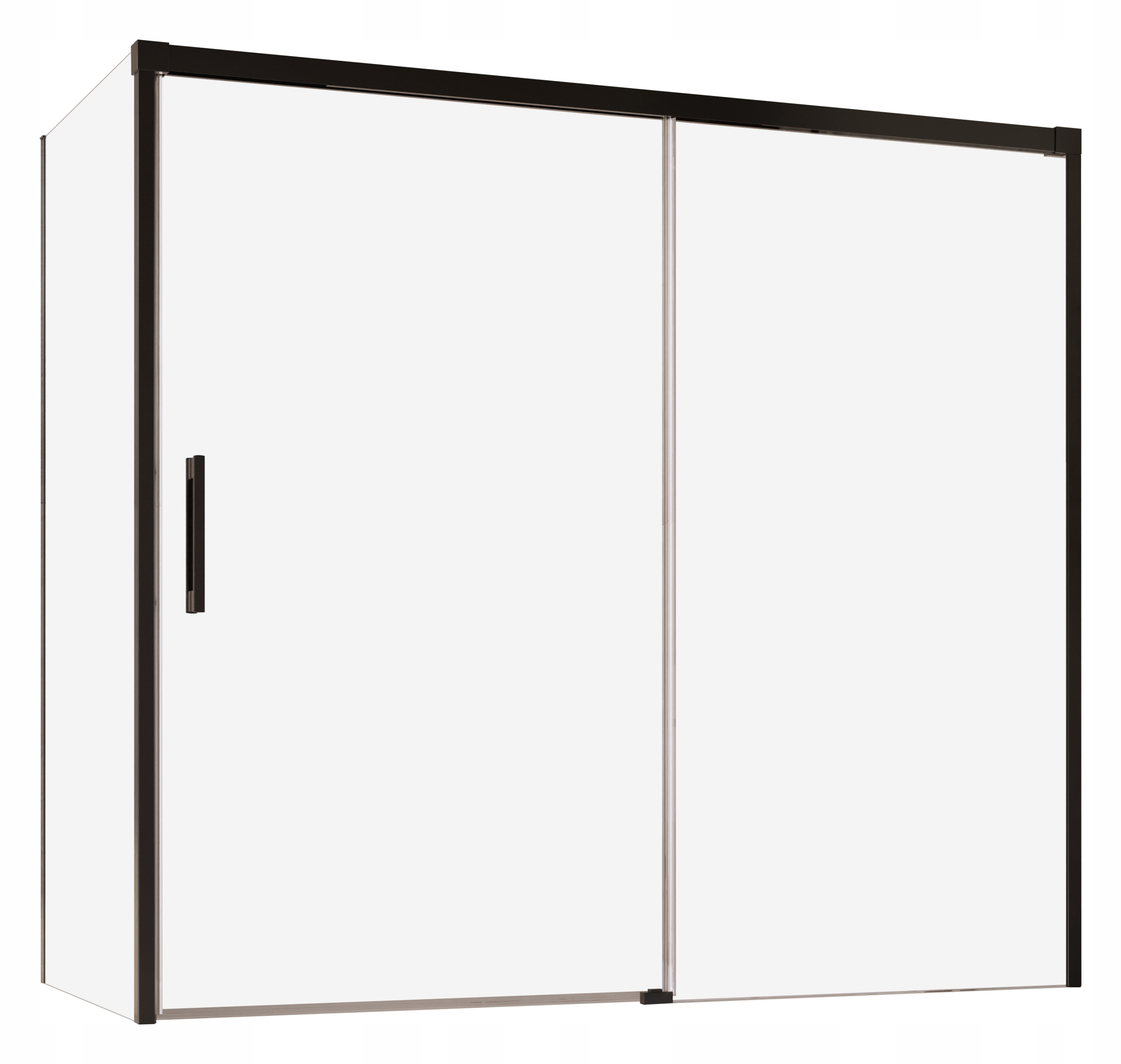Vaňová zástena - Nápad na skríning čierny PN DWJ+S 170x75x150.5 RADAWAY