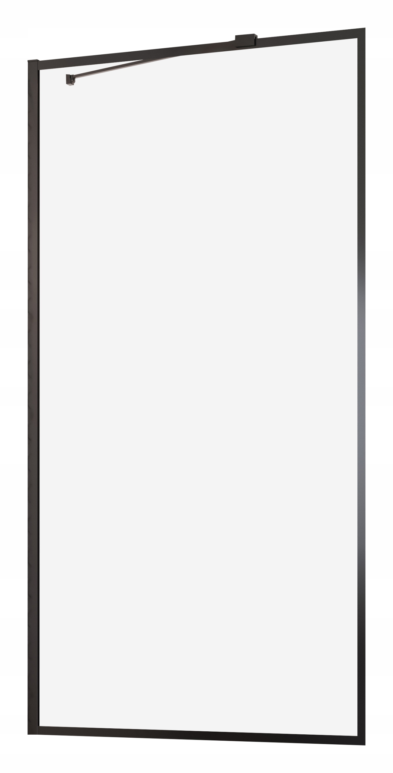 Vaňová zástena - Myšlienka skríningu čierny PNJ rám 60x150 cm RADAWAY