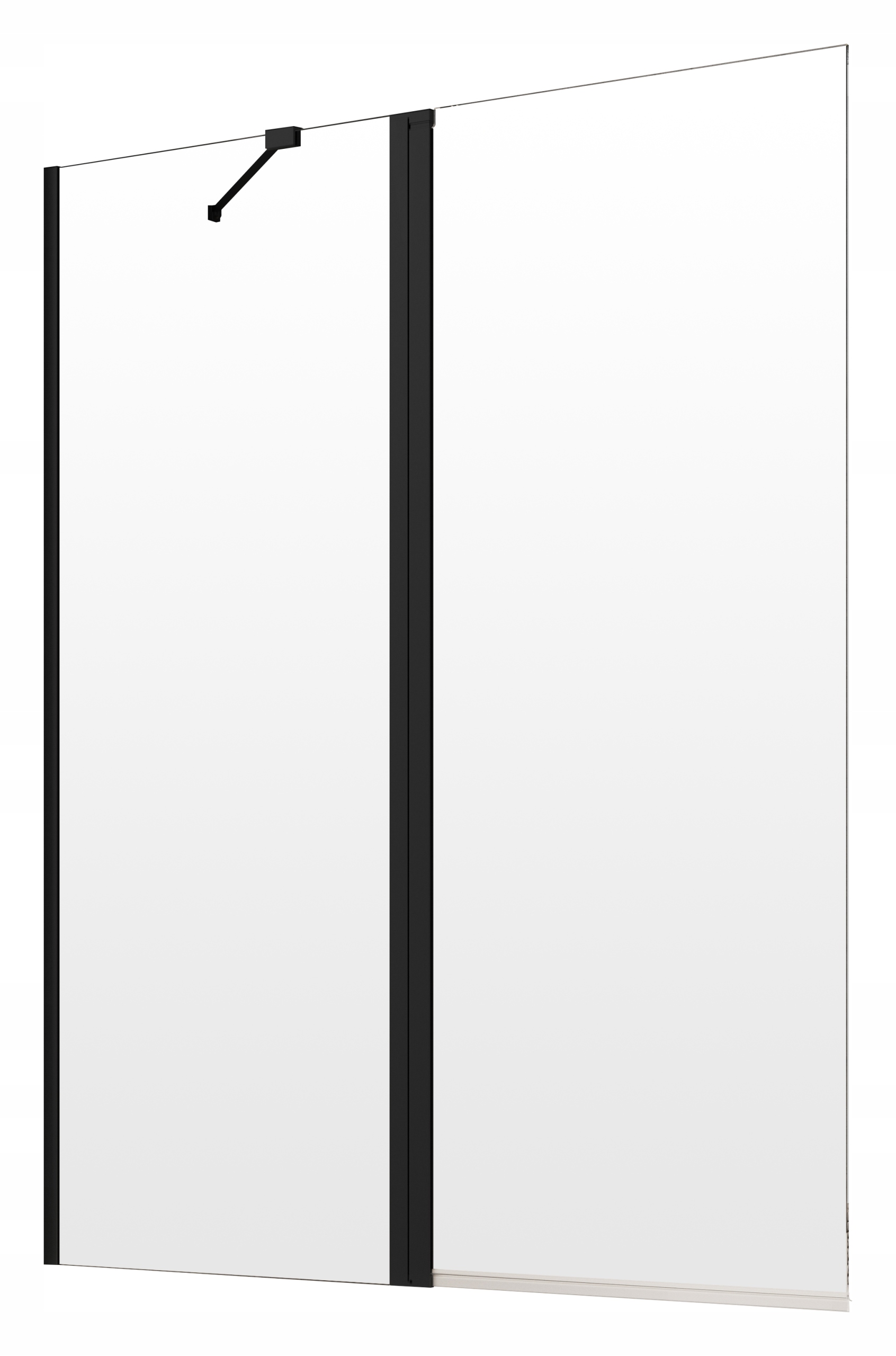 Vaňová zástena - Hewan Nes Black PND II 110x150 RADAWAY LEWY