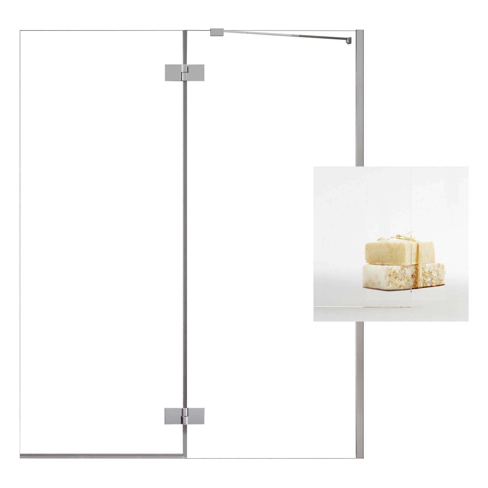 Vaňová zástena - RADAWAY ESSENZA PND 140 W reproduktor ultrakleárne sklo