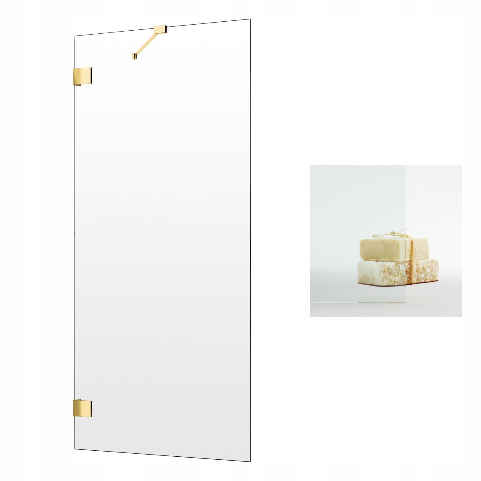 Vaňová zástena - RADAWAY ESSENZA PRO GOLD PNJ II 80 Obrazovka