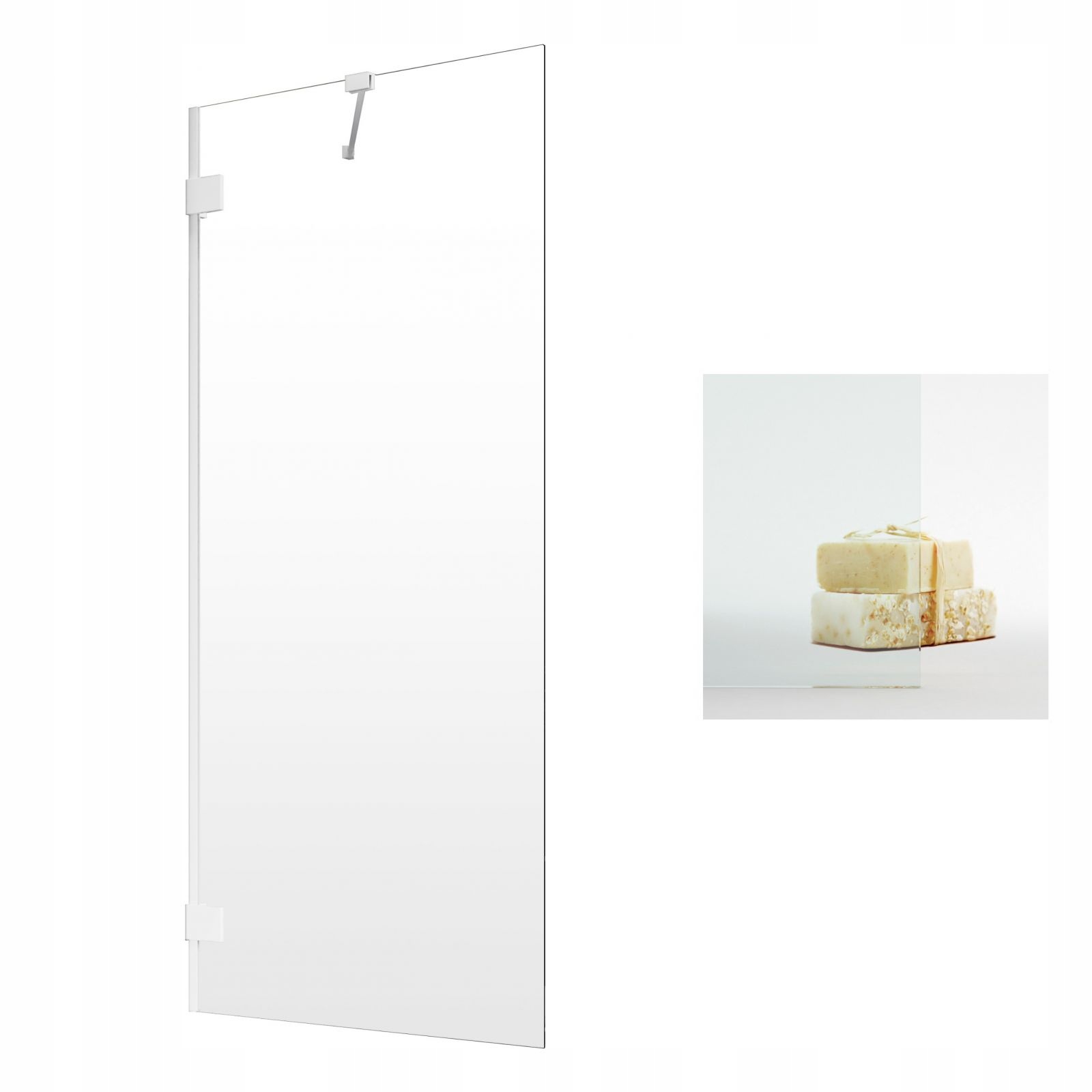 Vaňová zástena - Radaway Essenza Pro White Pnj II 90 Reproduktor