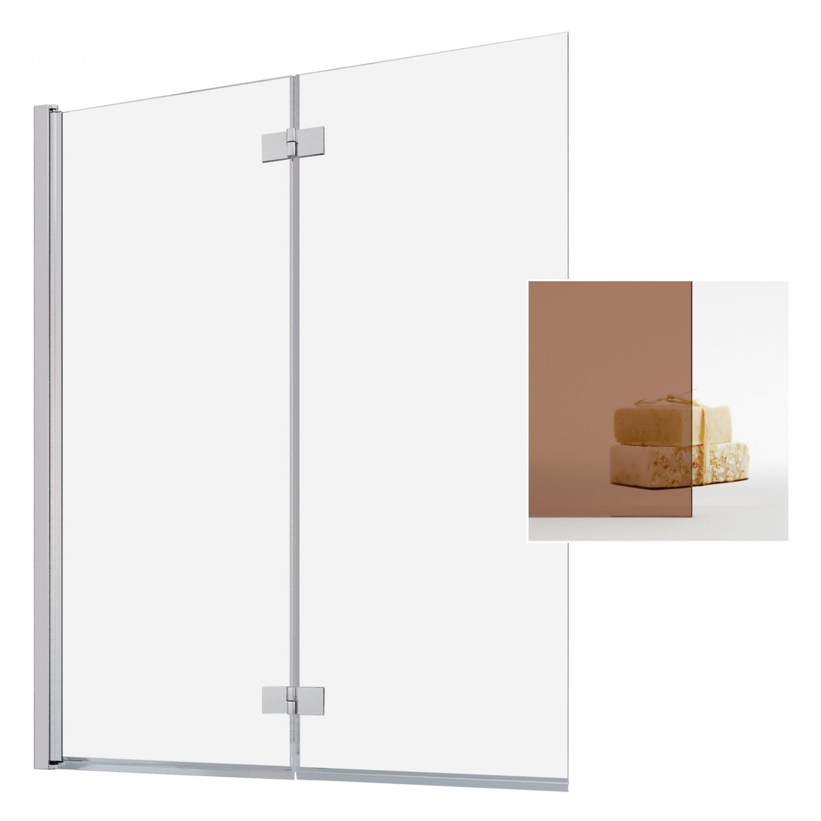 Vaňová zástena - Essenza nová obrazovka PND 120 L Brown Expansion