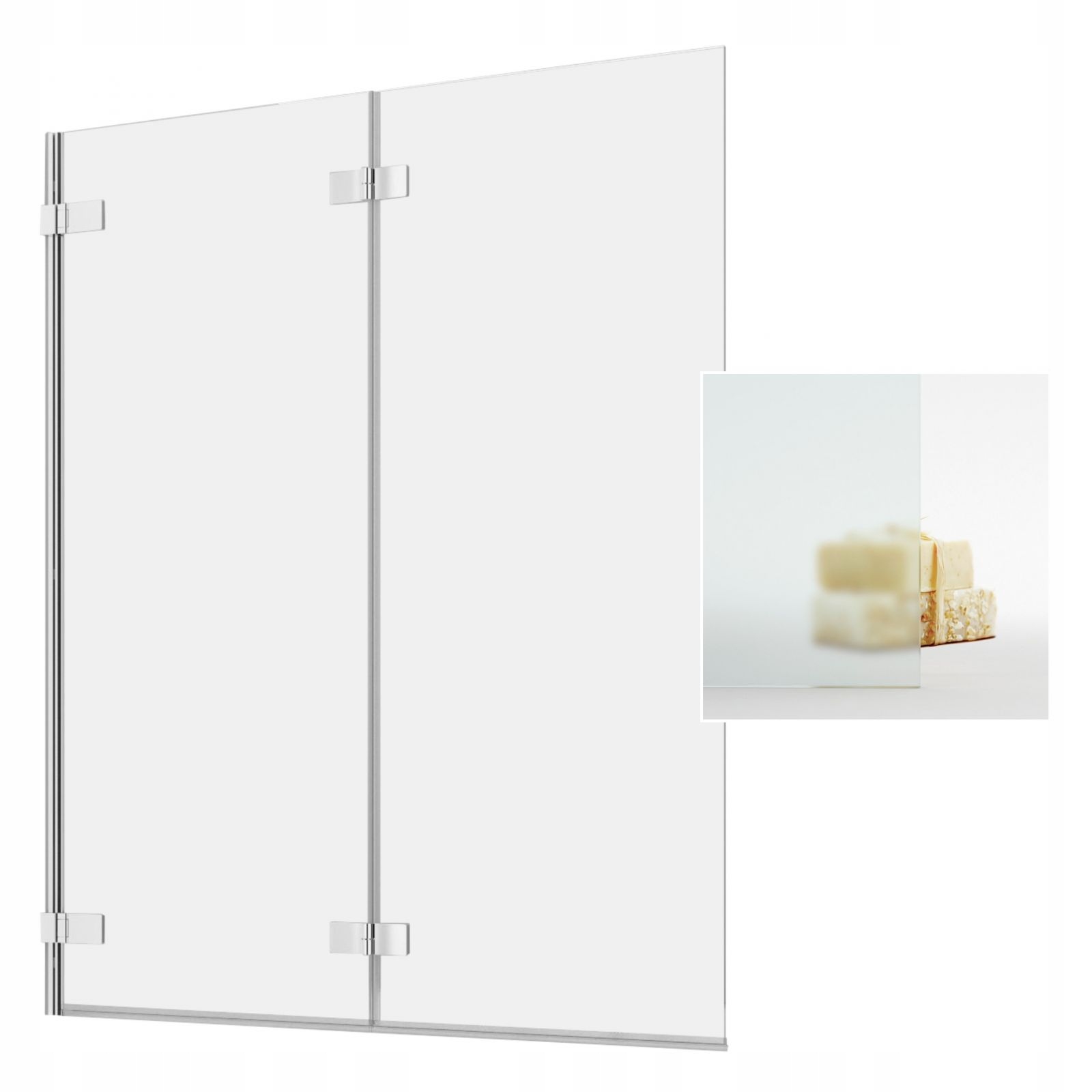 Vaňová zástena - Čierna obrazovka NE 8 Black PNJ a Rám 70x150