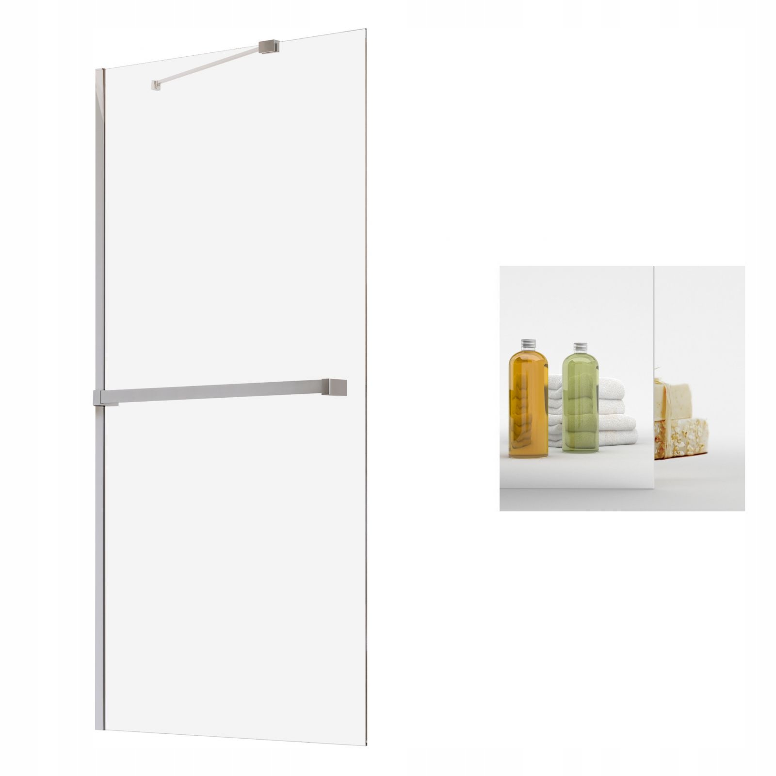 Vaňová zástena - Nápad na vešiak na obrazovku reproduktorov PNJ 60 Glass Mirror