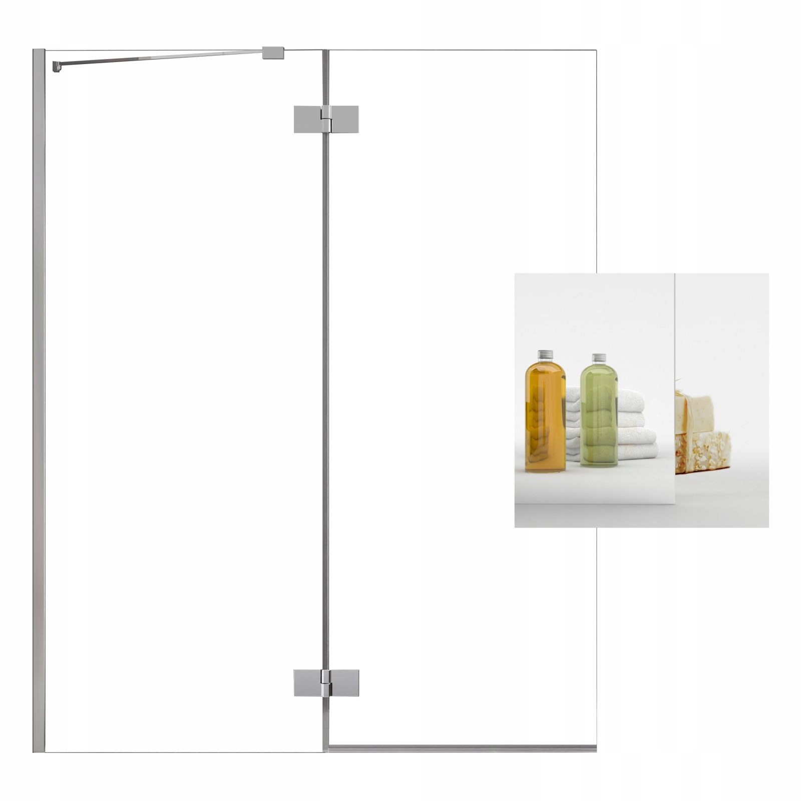 Vaňová zástena - Navane Screen Two -kus Radaway 100 x 150 cm