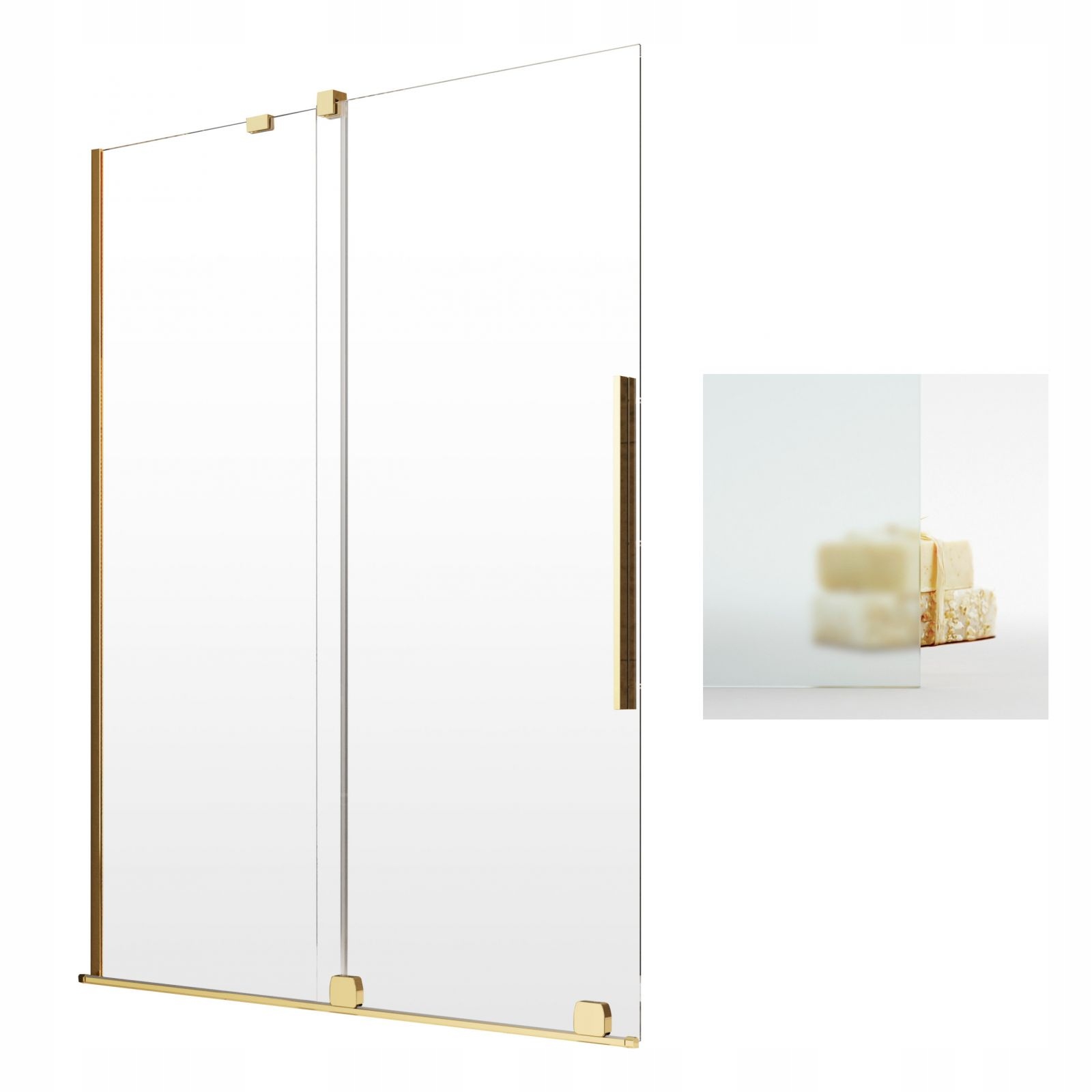 Vaňová zástena - RADAWAY FURO GOLD PND PND 120 L SATIN SCRES