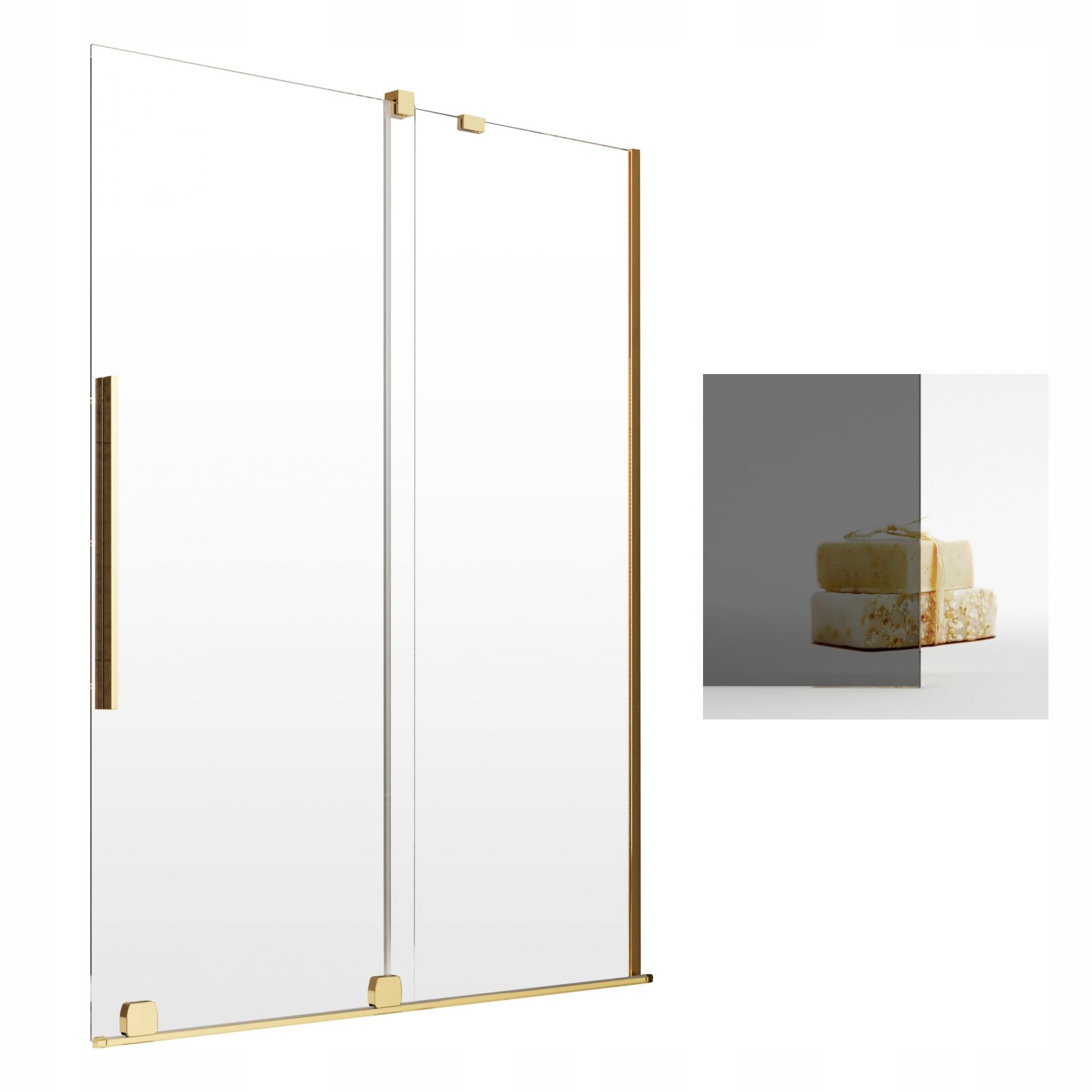 Vaňová zástena - RADAWAY FURO GOLD PND 120 P SCRESS OBROZ