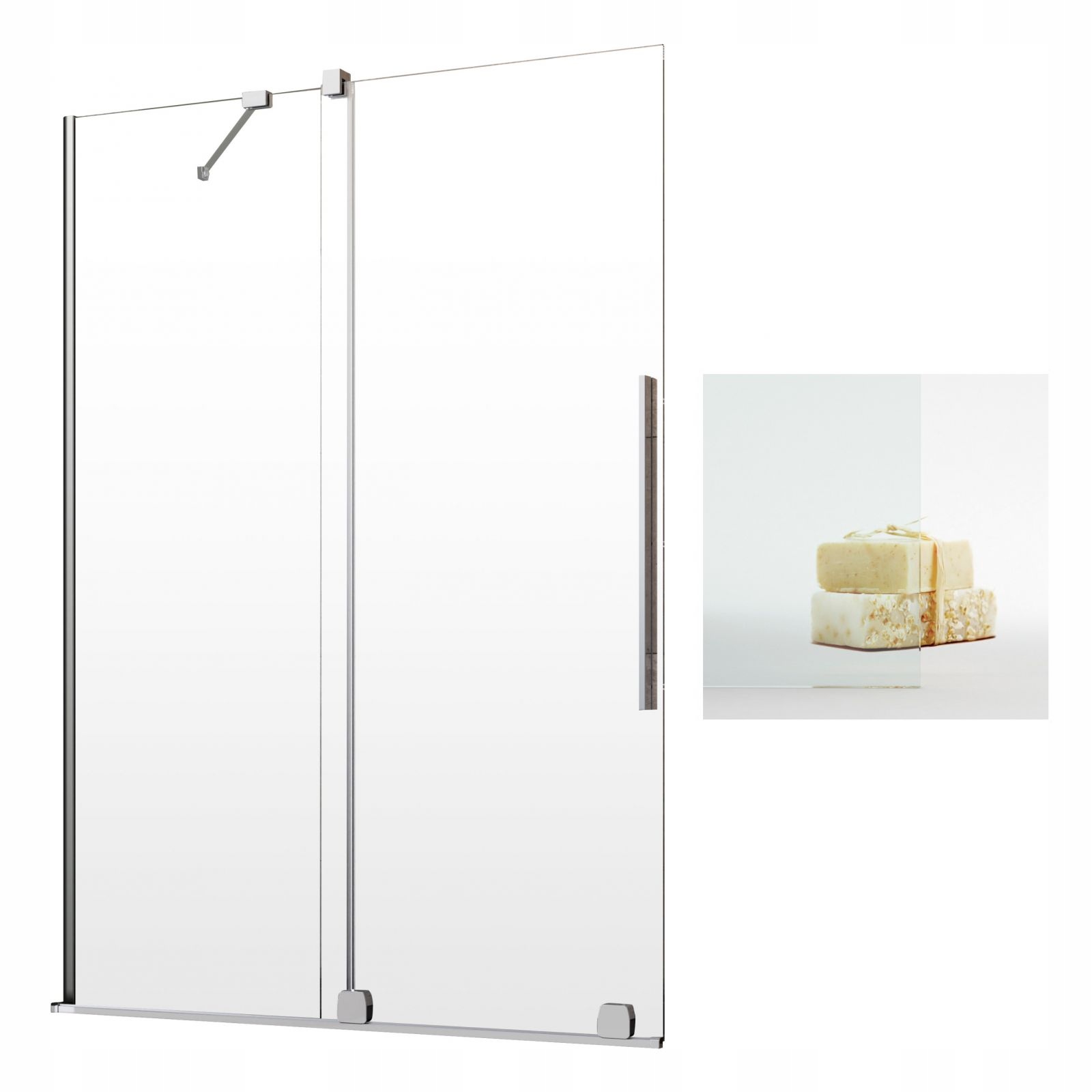 Vaňová zástena - RADAWAY FURO PND II 180 L CLEAN Saud