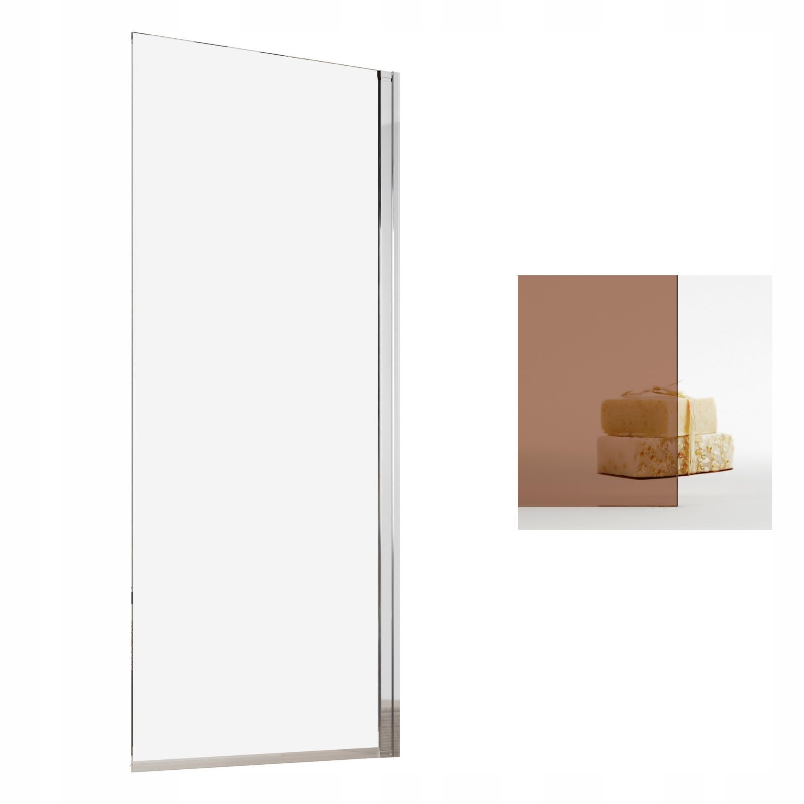 Vaňová zástena - Wanwan Wannine Radaway NES 8 PNJ a 80p Glass Brono