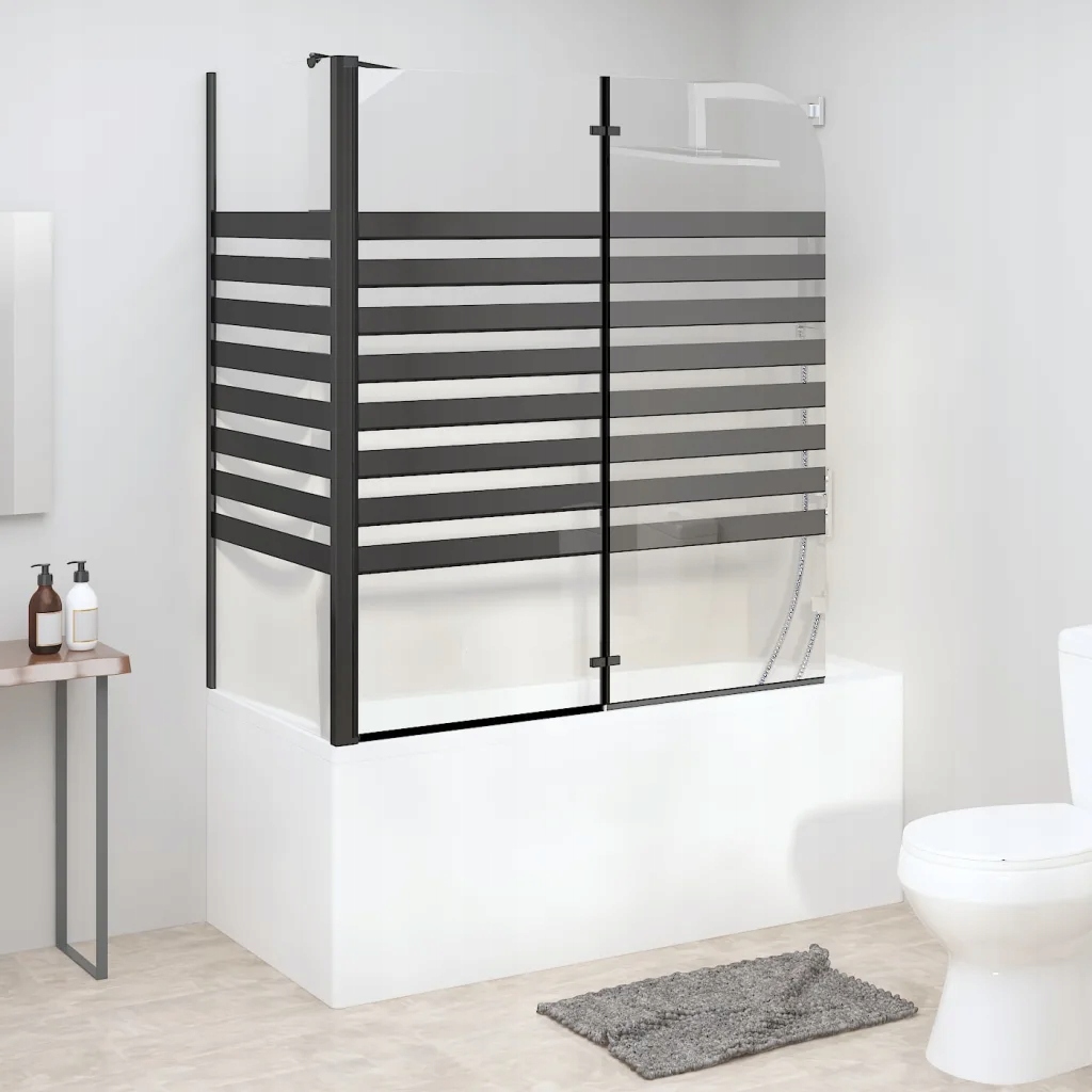 Vaňová zástena - Pásová obrazovka, 120x68x130 cm, tvrdé sklo