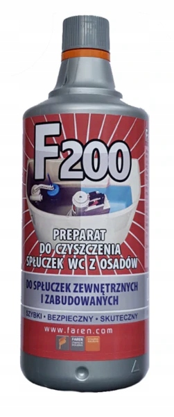F200 tekutina 1 obed na odpadnutie toaletnej toalety toalety