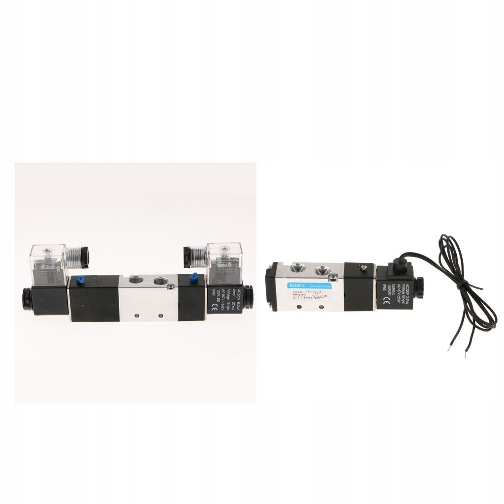 Pneumatické elektrické riadenie 5/2 + 5/3 (dvojité).