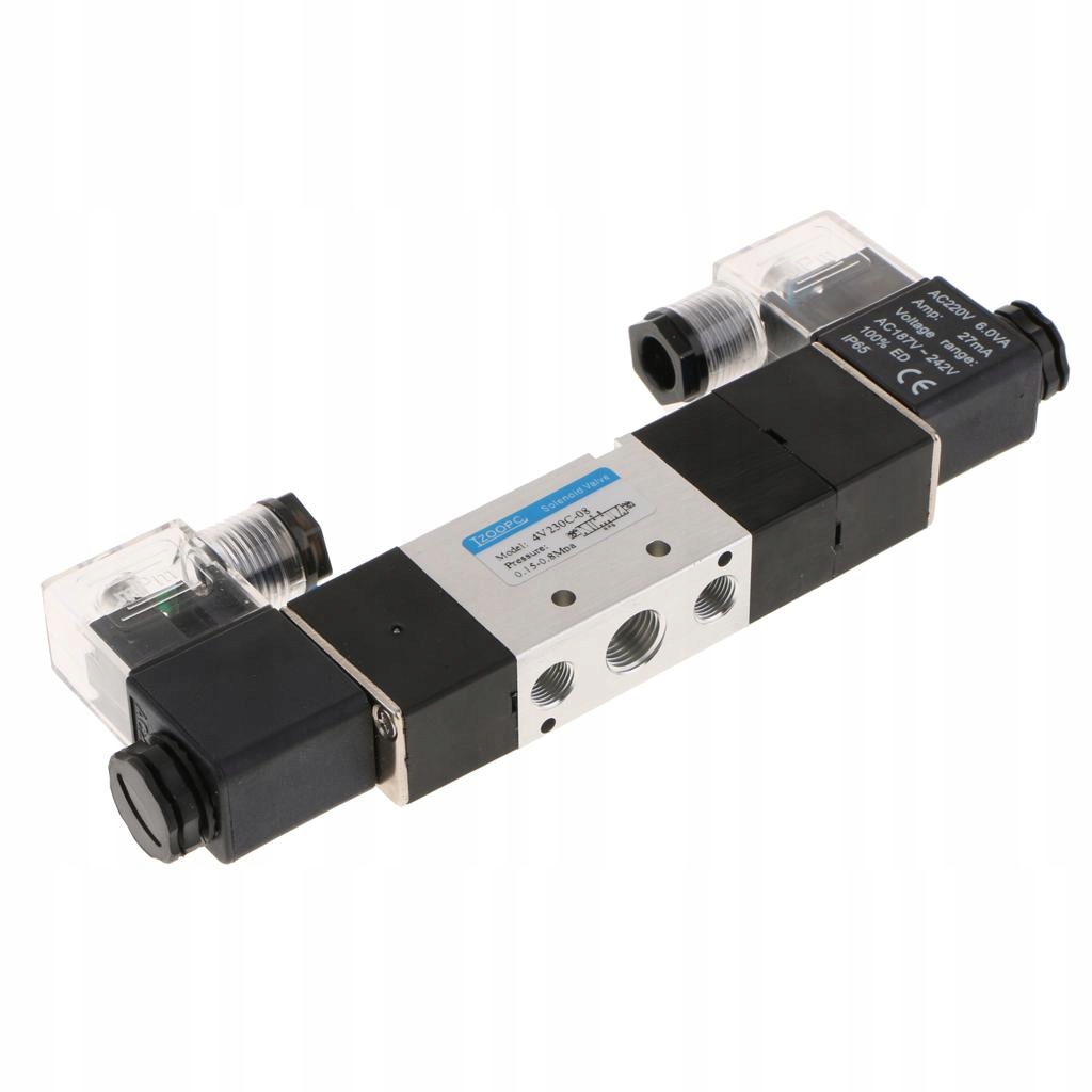 Pneumatická dvojitá solenoid dc220v 5/