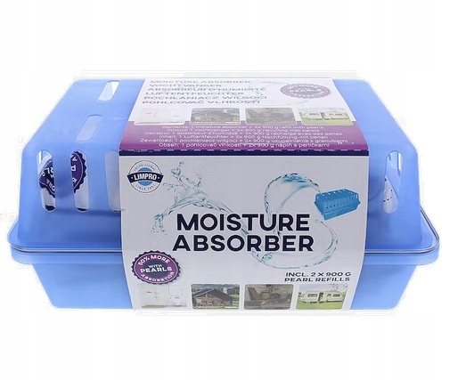 Pohlčovač vlhkosti - Vlhkosť vlhkosti LIMPRO + 4 ks 900g