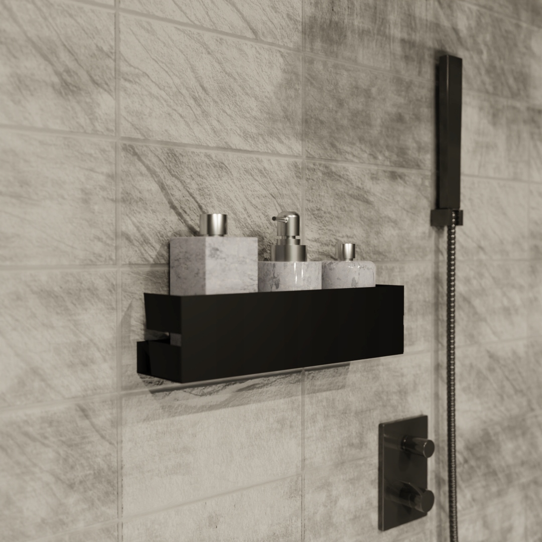 NIX kúpeľňa police 60 cm BLACK MAT / STYLE LOFT