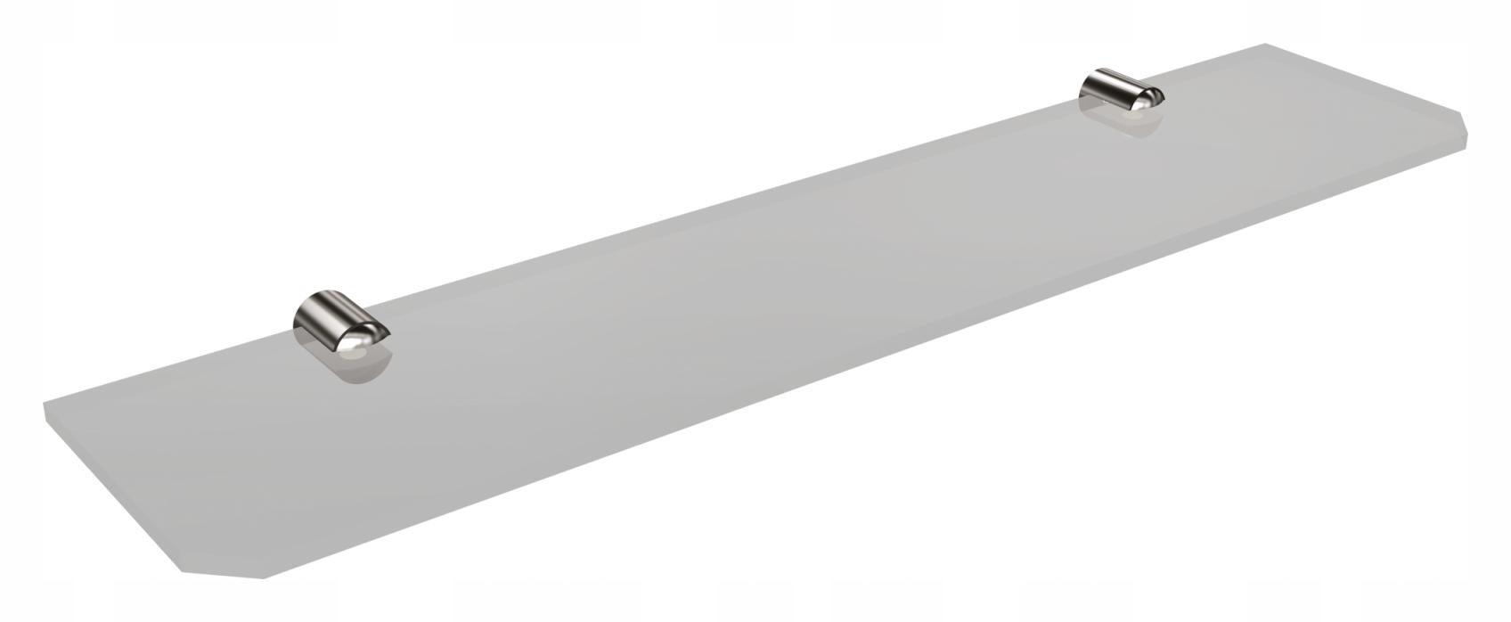 Polička do kúpeľne - Poličky pod sklenenou stenou zrkadlo 70 cm