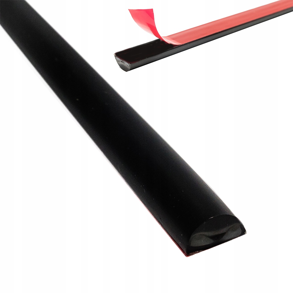 Akrylický prah čiernych dverí 5x10x1000mm U-PRG-B