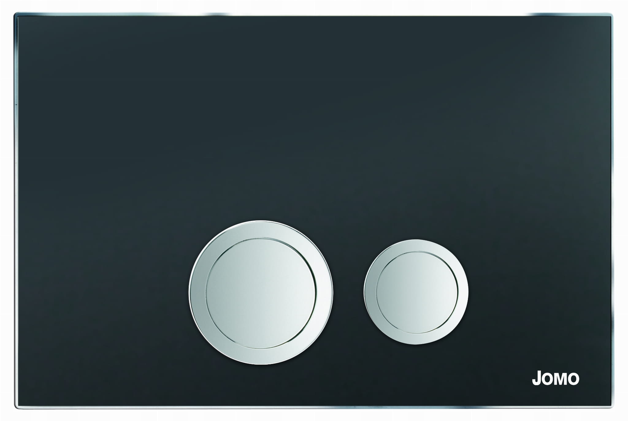 Splachovacie WC tlačítko - Avantgarde matné gombíkové tlačidlo Black Glass