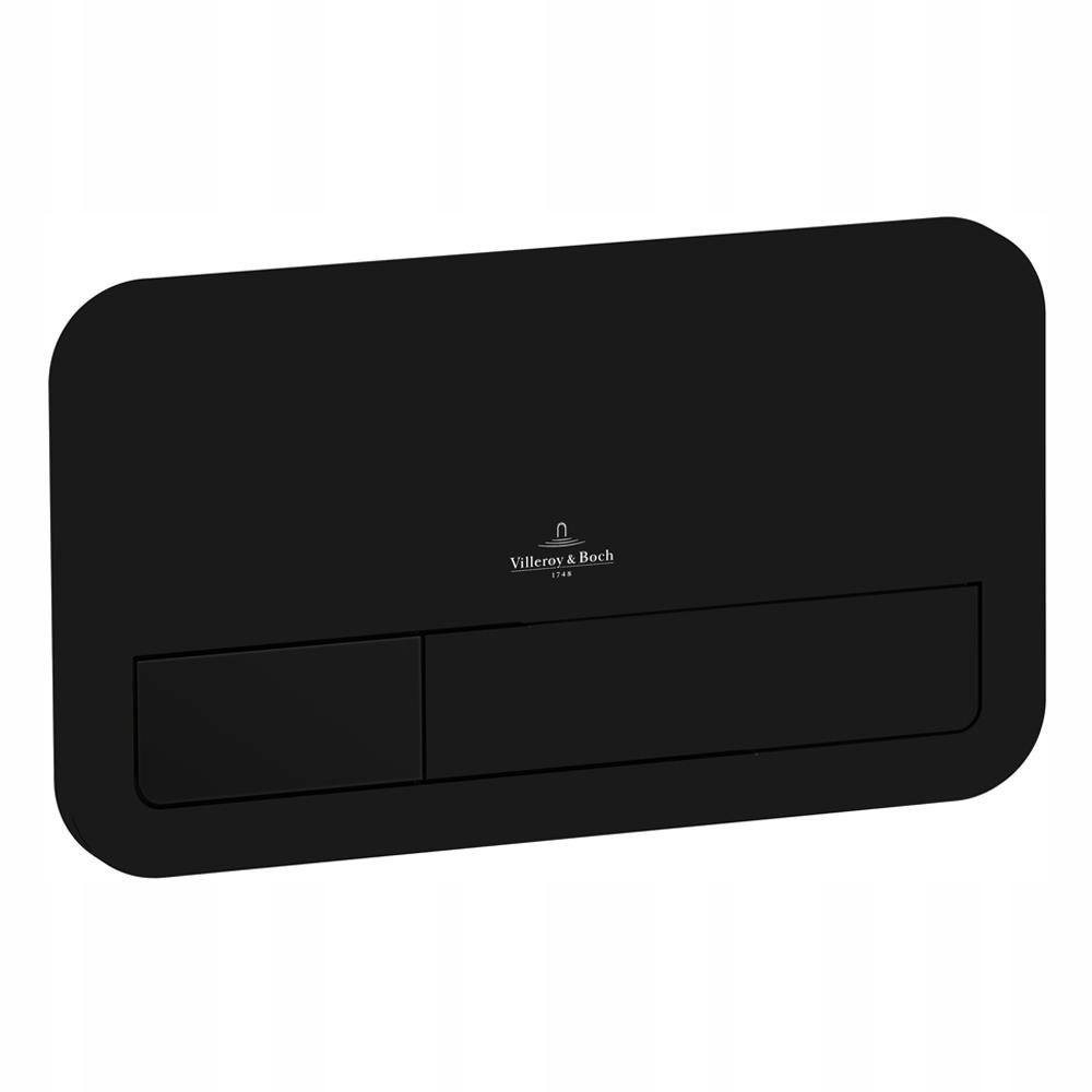 Splachovacie WC tlačítko - WC Villeroy & Boch Black Mat 922490an Button