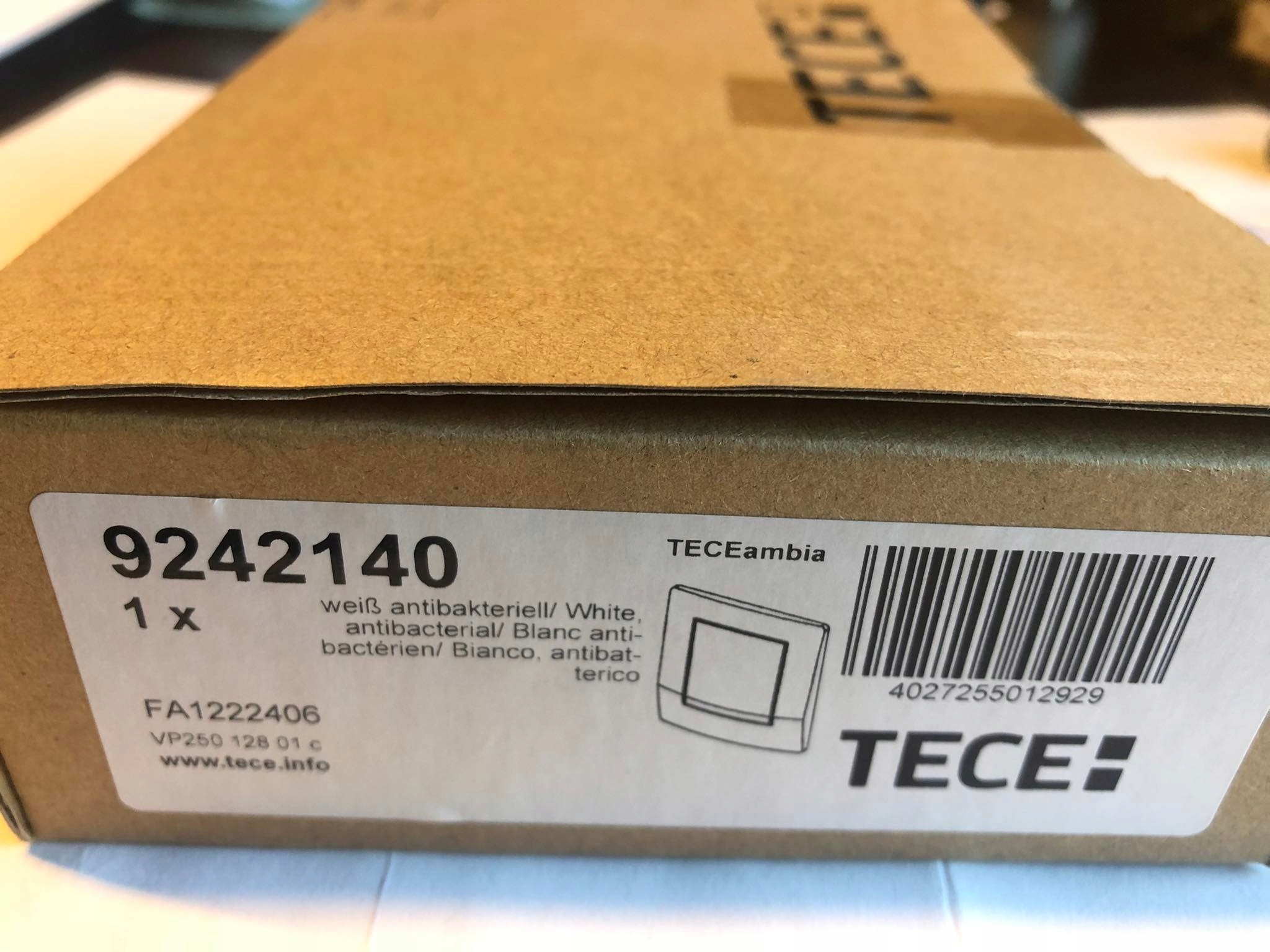 Splachovacie WC tlačítko -  TECE AMBIA Biały Pisualia - 9242140