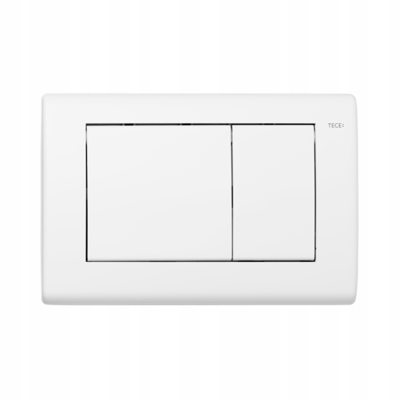 Splachovacie WC tlačítko - Kovové gombíky pre toaletu Tece Plannus White Mat