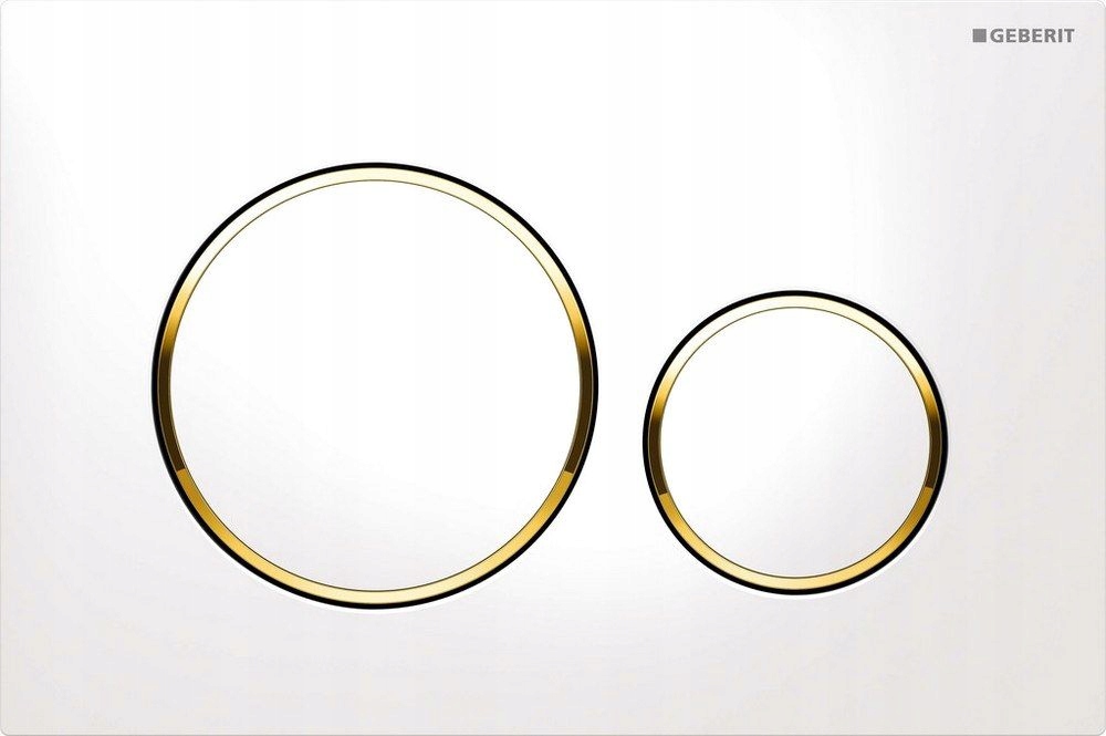 Splachovacie WC tlačítko -  Oplachovacie gombíky Geberit Sigma20 White-Gold