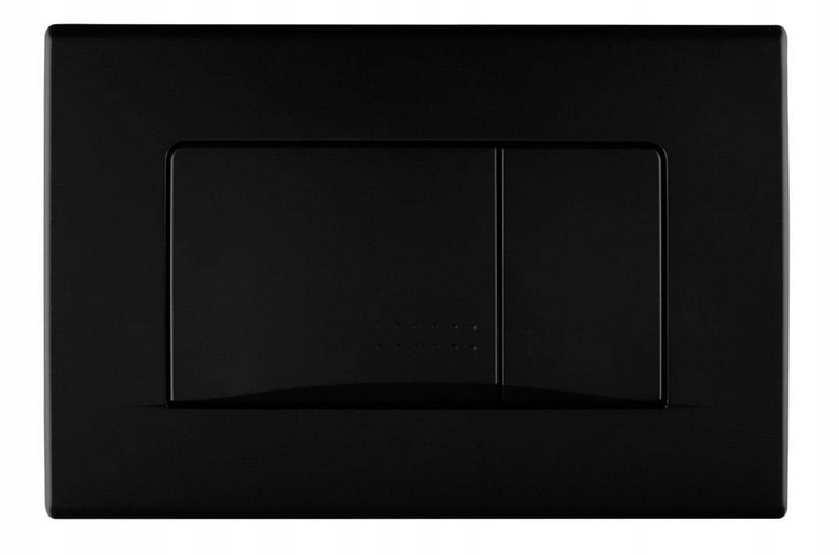 Splachovacie WC tlačítko - Matte Black Schwab Button 681013