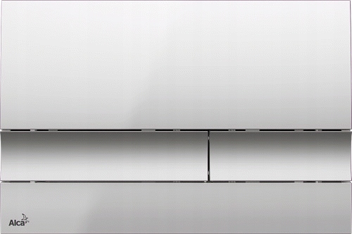 Splachovacie WC tlačítko -  Oplachovacie gombíky toaleta M1722 Alcaplast Chrome Rat
