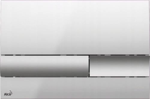 Splachovacie WC tlačítko -  Oplachovacie gombíky WC M1743 Alcaplast Chrome