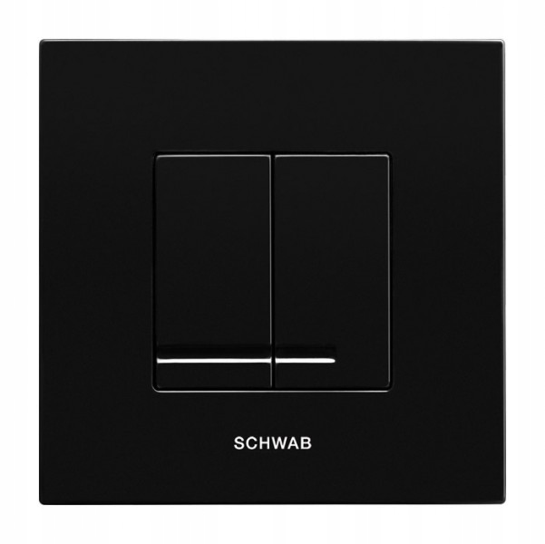 Rinse Tlačidlo SCHWAB 380 ARTE DUO BLACK