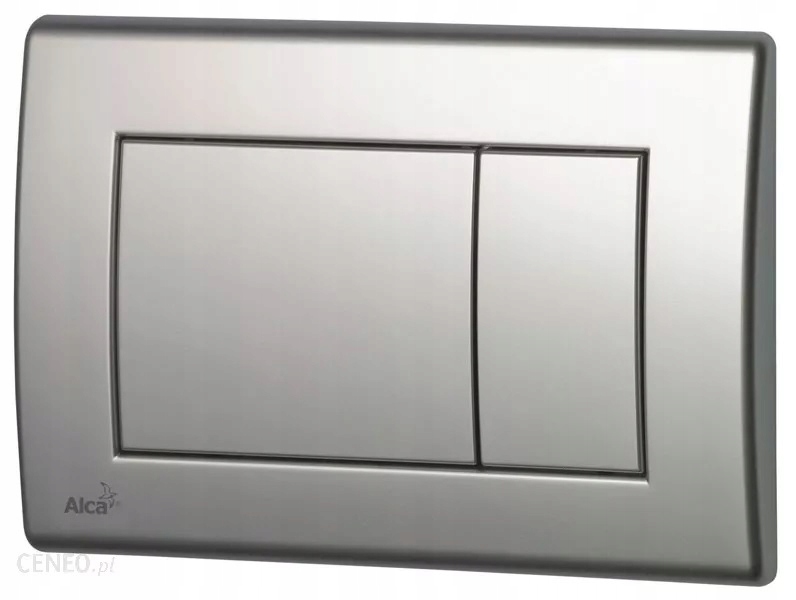 Splachovacie WC tlačítko - Alcaplast M272 WC splachovací tanier strieborný