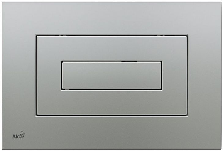 Splachovacie WC tlačítko - Strieborné oplachovacie tlačidlo pre Alcaplast M472