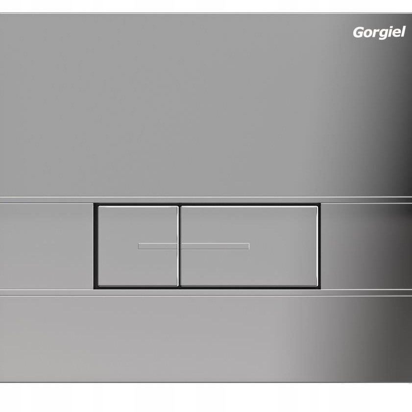 Splachovacie WC tlačítko -  Tlačidlo opláchnutia pre segment Gorgiel Chrome
