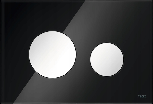 Splachovacie WC tlačítko -  Black Glass Flushing Button