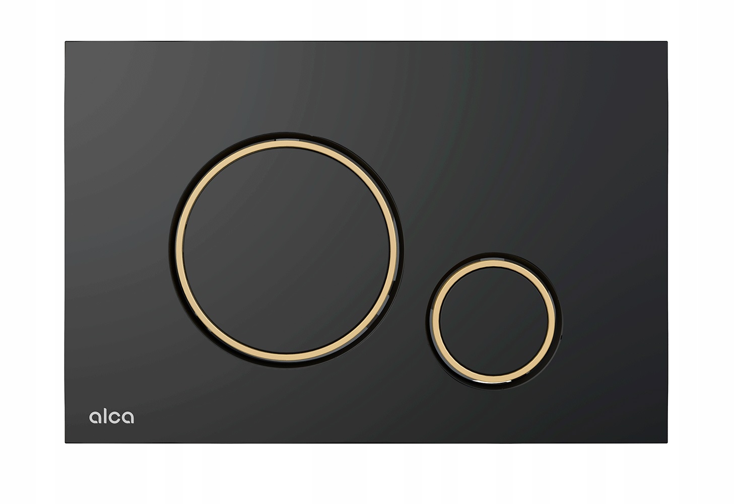 Splachovacie WC tlačítko - Tlačidlo Alcaplast Black-Mat/Golden-Poľh.