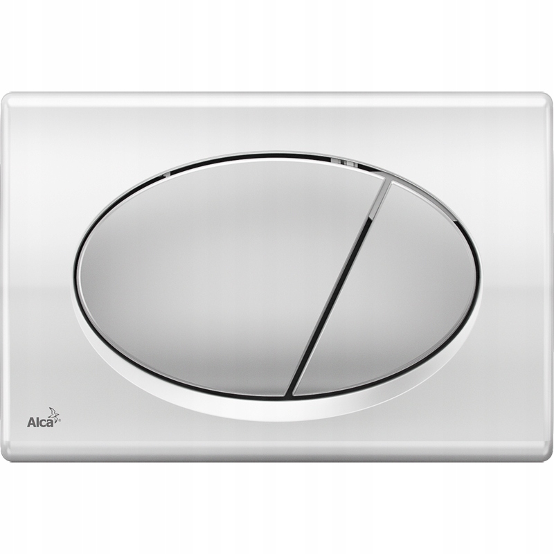 Splachovacie WC tlačítko -  Alcaplast delfínu M73 Chrome-OBUDS Ovládacie tlačidlo