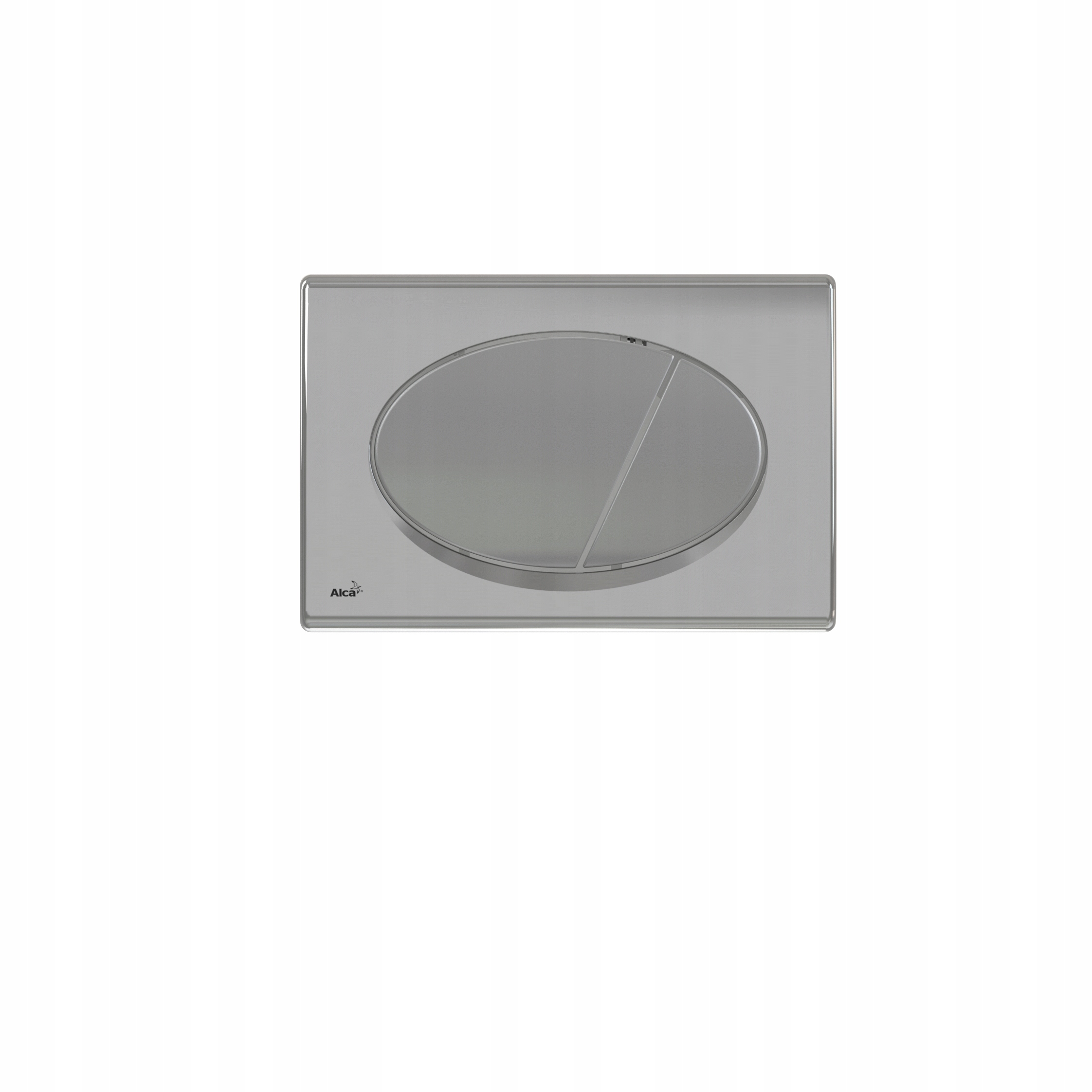 Splachovacie WC tlačítko -  Alcaplast Delfin M73 Chrome ovládacie tlačidlo