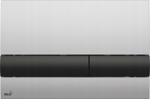 Splachovacie WC tlačítko -  Alcaplast M1712-8 Chrome-Black tlačidlo ovládacieho prvku
