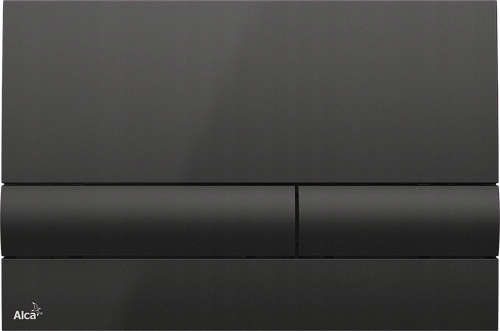 Splachovacie WC tlačítko -  M1718 Alcaplast Black-Płys