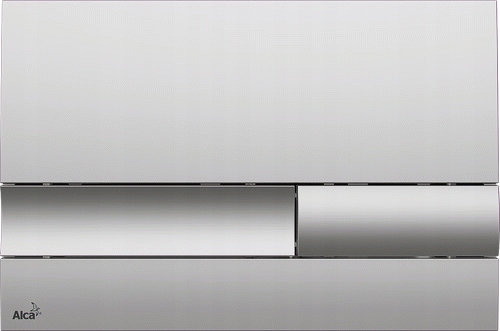 Splachovacie WC tlačítko -  M1732 Alcaplast Chrome-MAT ovládacie tlačidlo