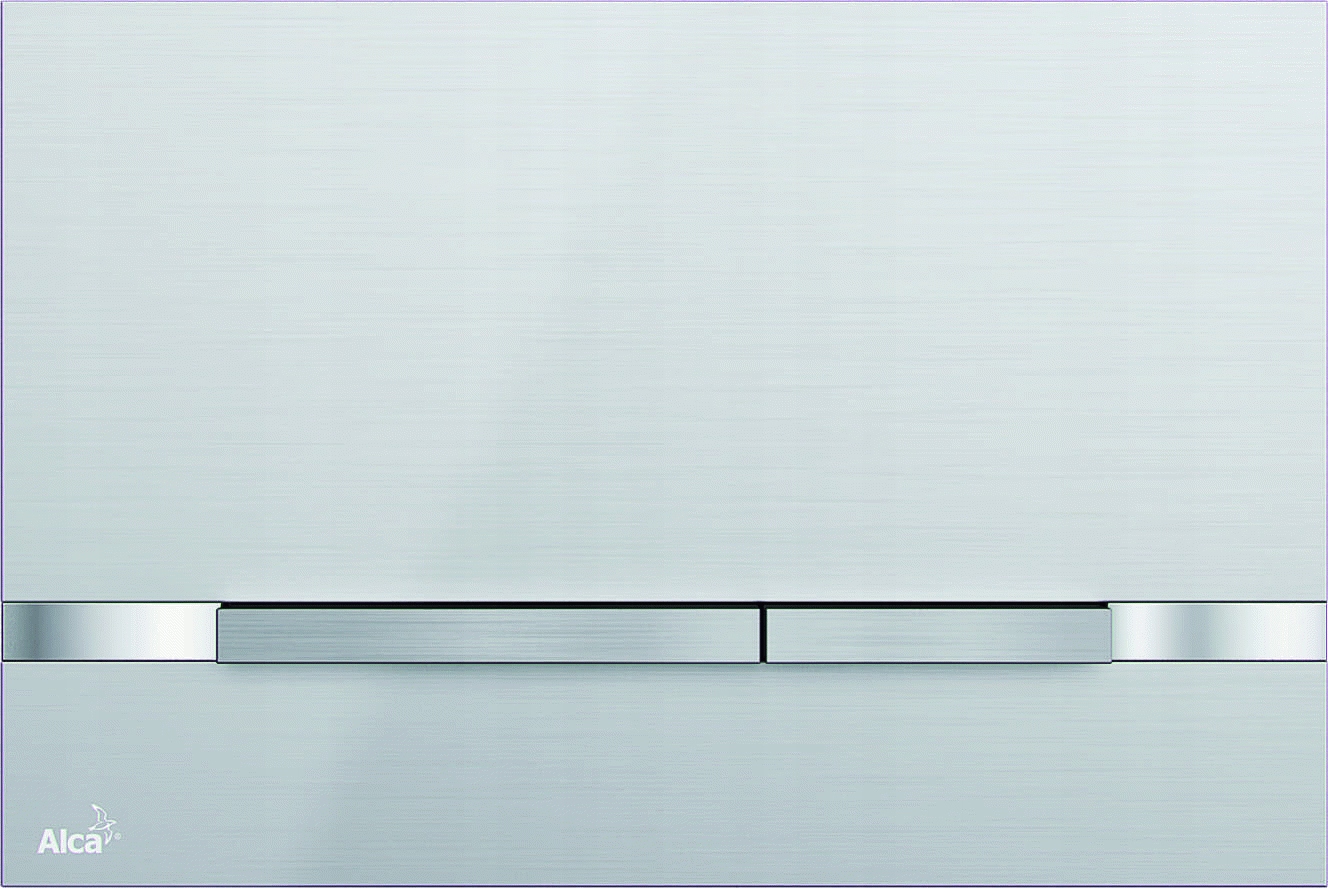 Splachovacie WC tlačítko -  Stripe-inox Alcaplast Stal ovládacie tlačidlo