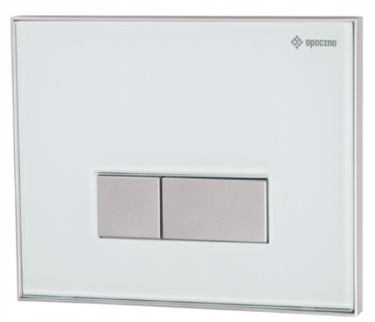 Splachovacie WC tlačítko - Opoczno Crystal 90 Aqua Glass gombíky