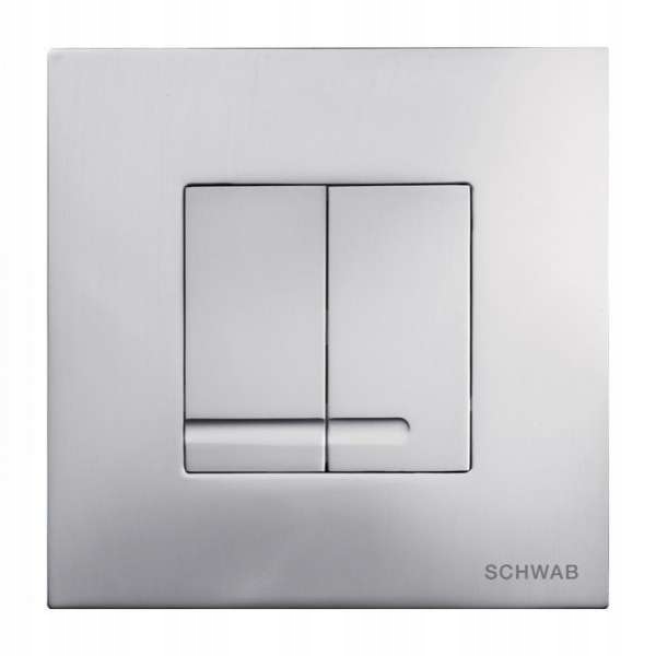 Splachovacie WC tlačítko -  WC Schwab Arte Duo Metal Chrome Mat Duplo Gombíka