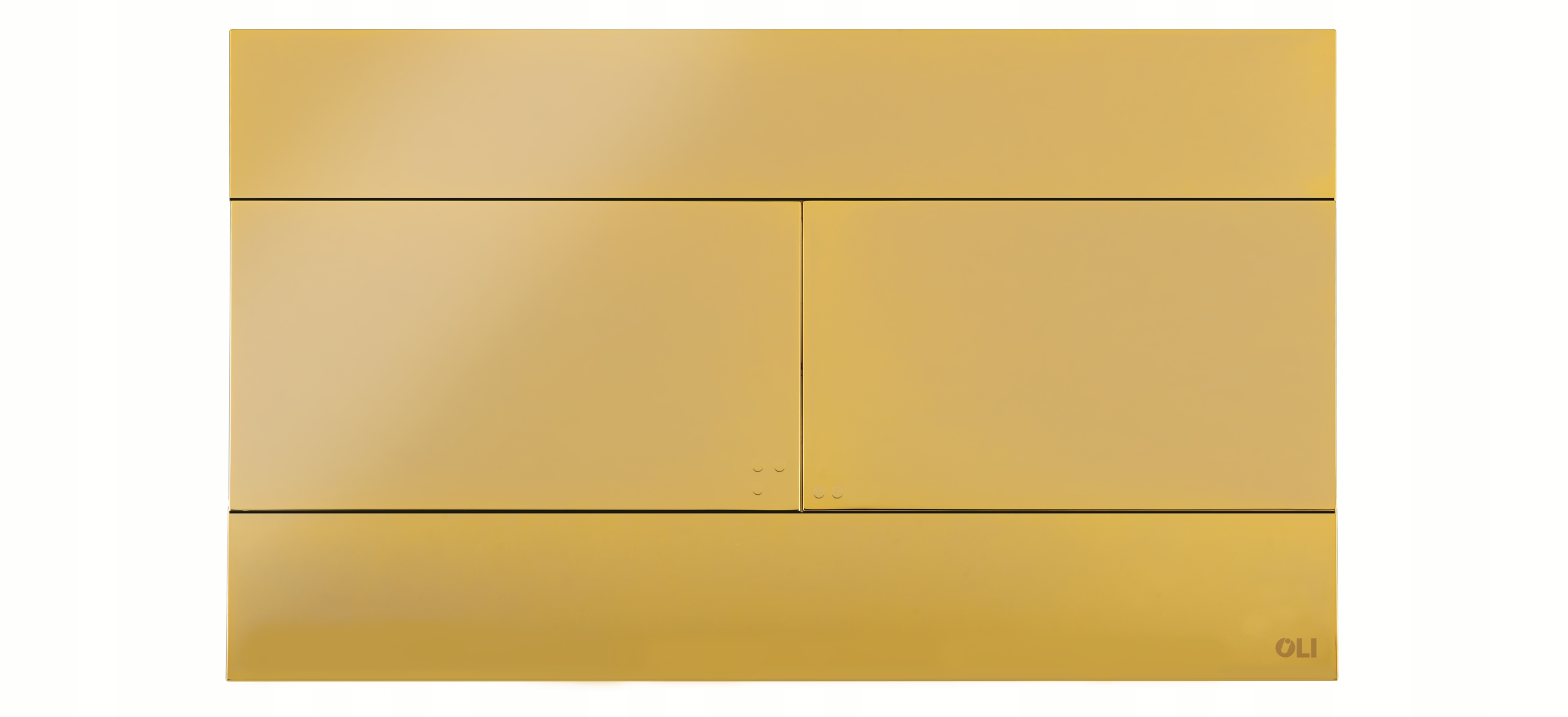 Splachovacie WC tlačítko -  Oli Slim Gold oplachovacie tlačidlo