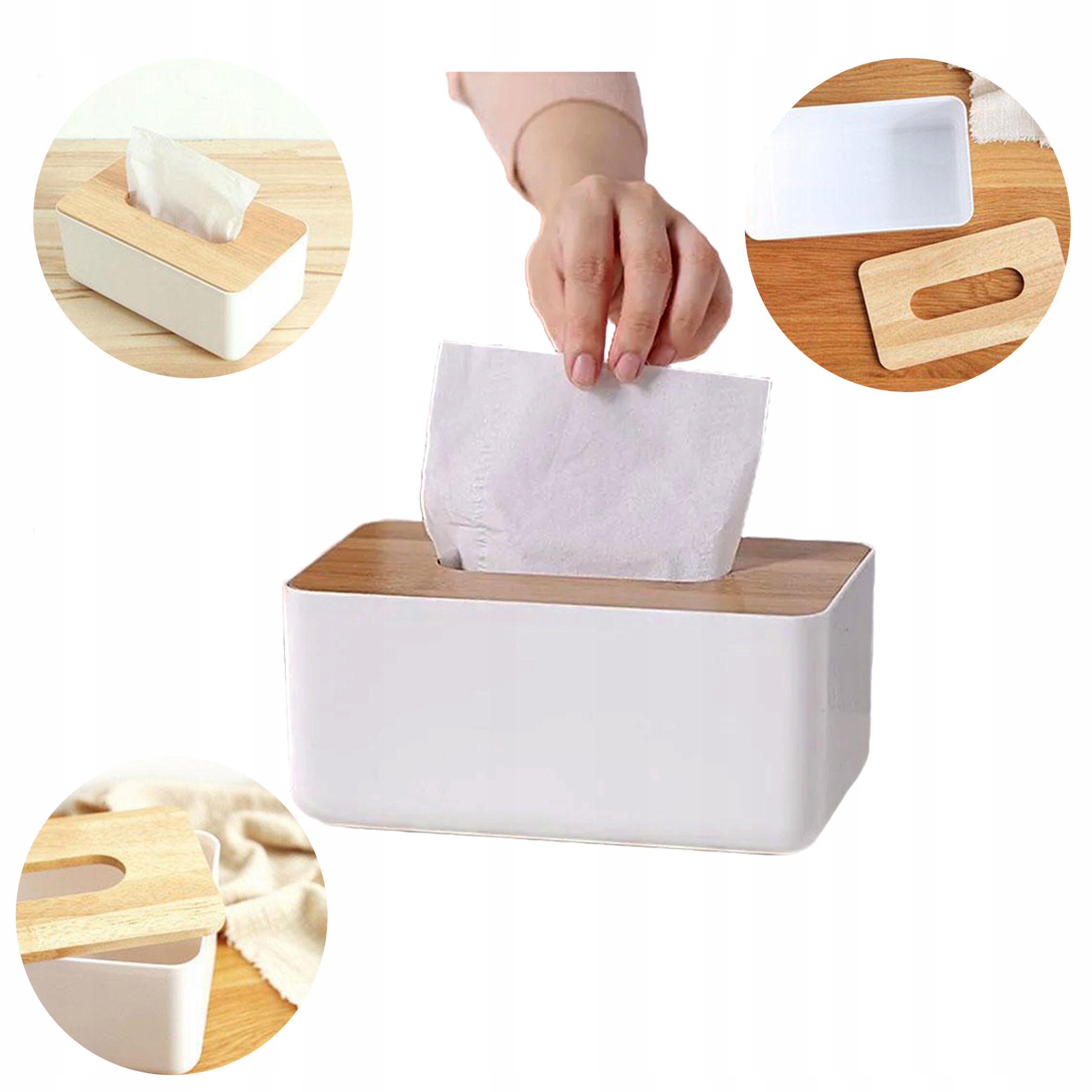 Kúpeľnový organizér -  Bisk Bianco Cosmetic Container White 07575