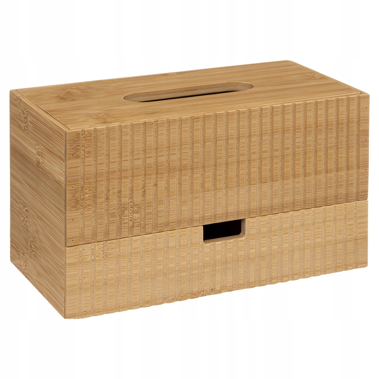 Kúpeľnový organizér -  Box pre vreckovky organizátor bambusu