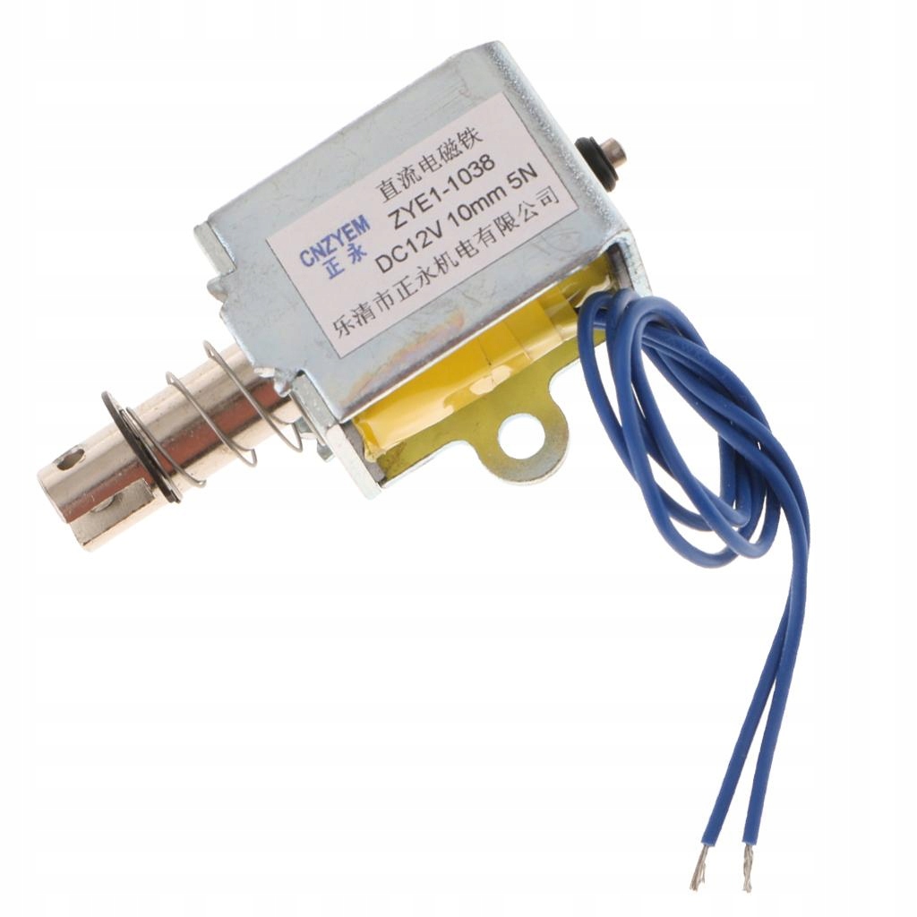 Push Pull DC pružinový piest Elektromagnet