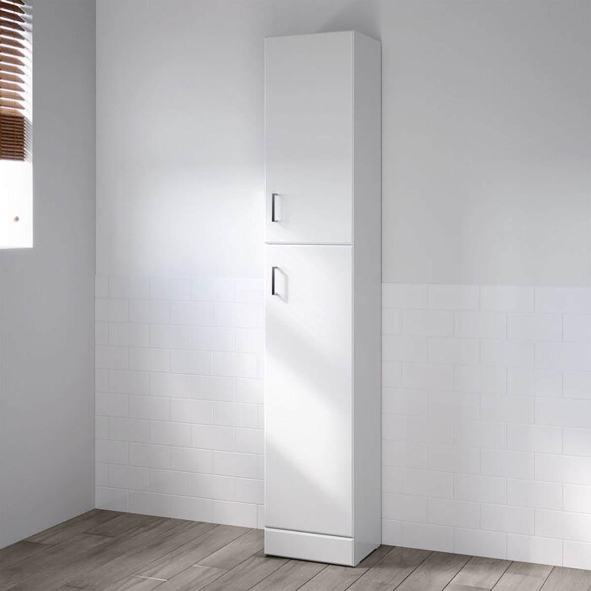 Kúpelňová skrinka - Quartz kúpeľňa po 35 biela lesklá